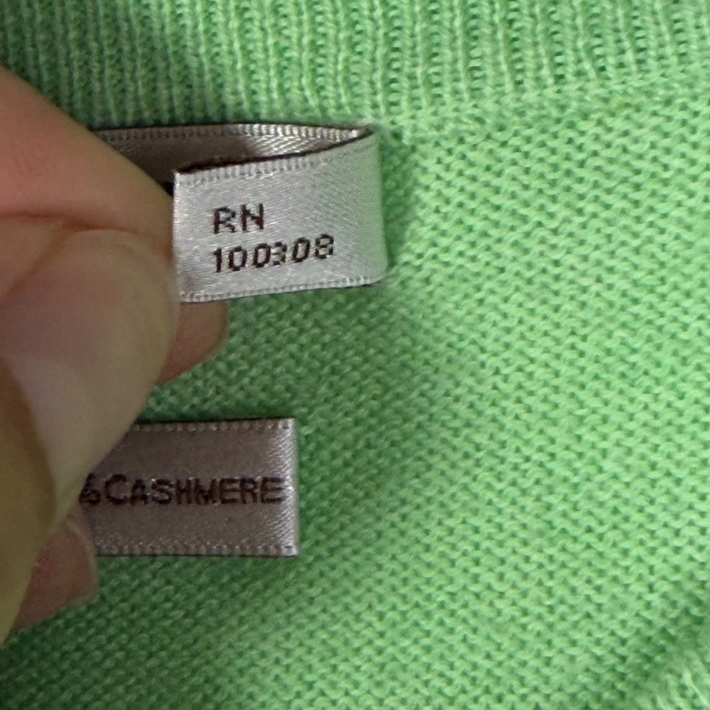 Peter Millar Mens Large Green Sweater Vest Cotton Cashmere Golf Preppy - Picture 9 of 11